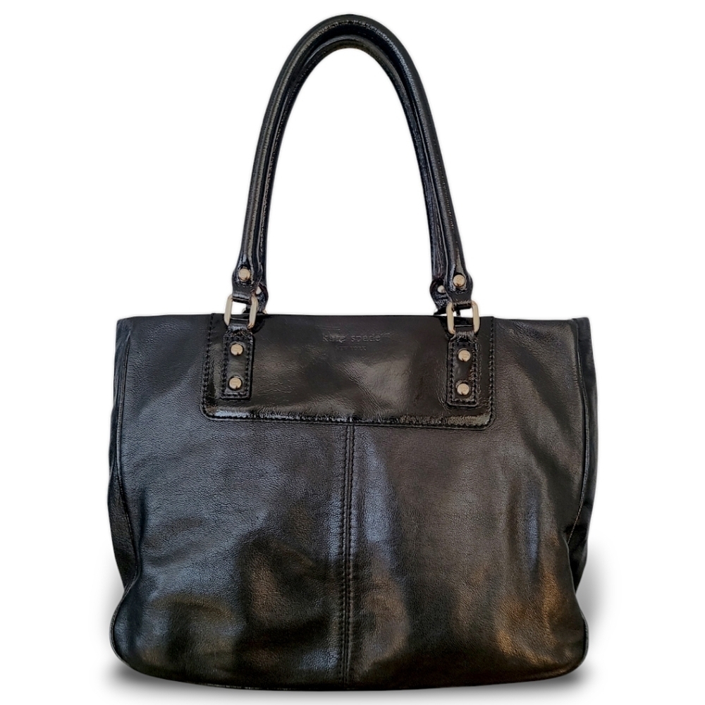 Kate Spade Boerum Hill Rue Black Leather Satchel WKRU0872